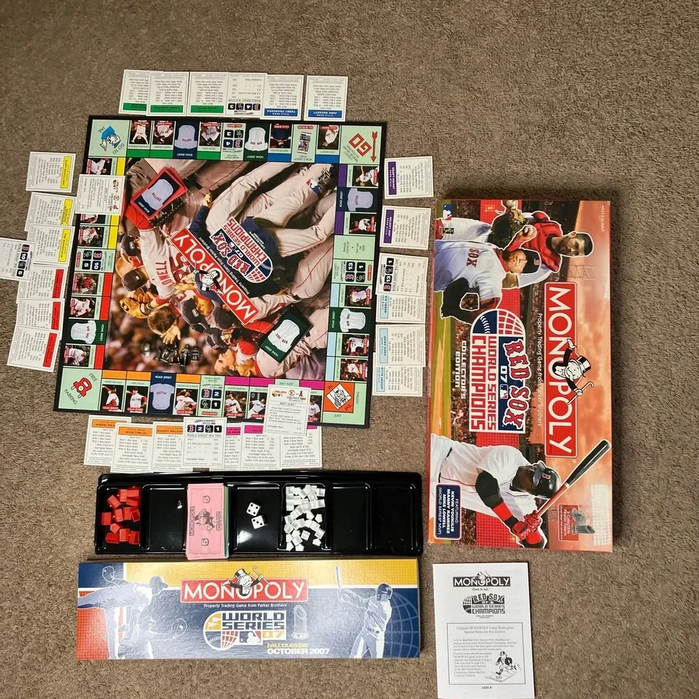 BOSTON RED SOX MLB 2007 WORLD SERIES CHAMPIONS COLLECTORS EDITION MONOPOLY GAME
